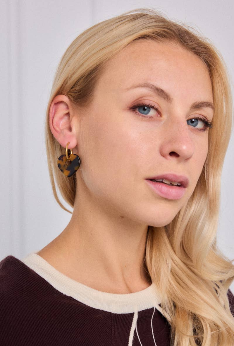 Boucles d'oreille en acier inoxydable 124RX186