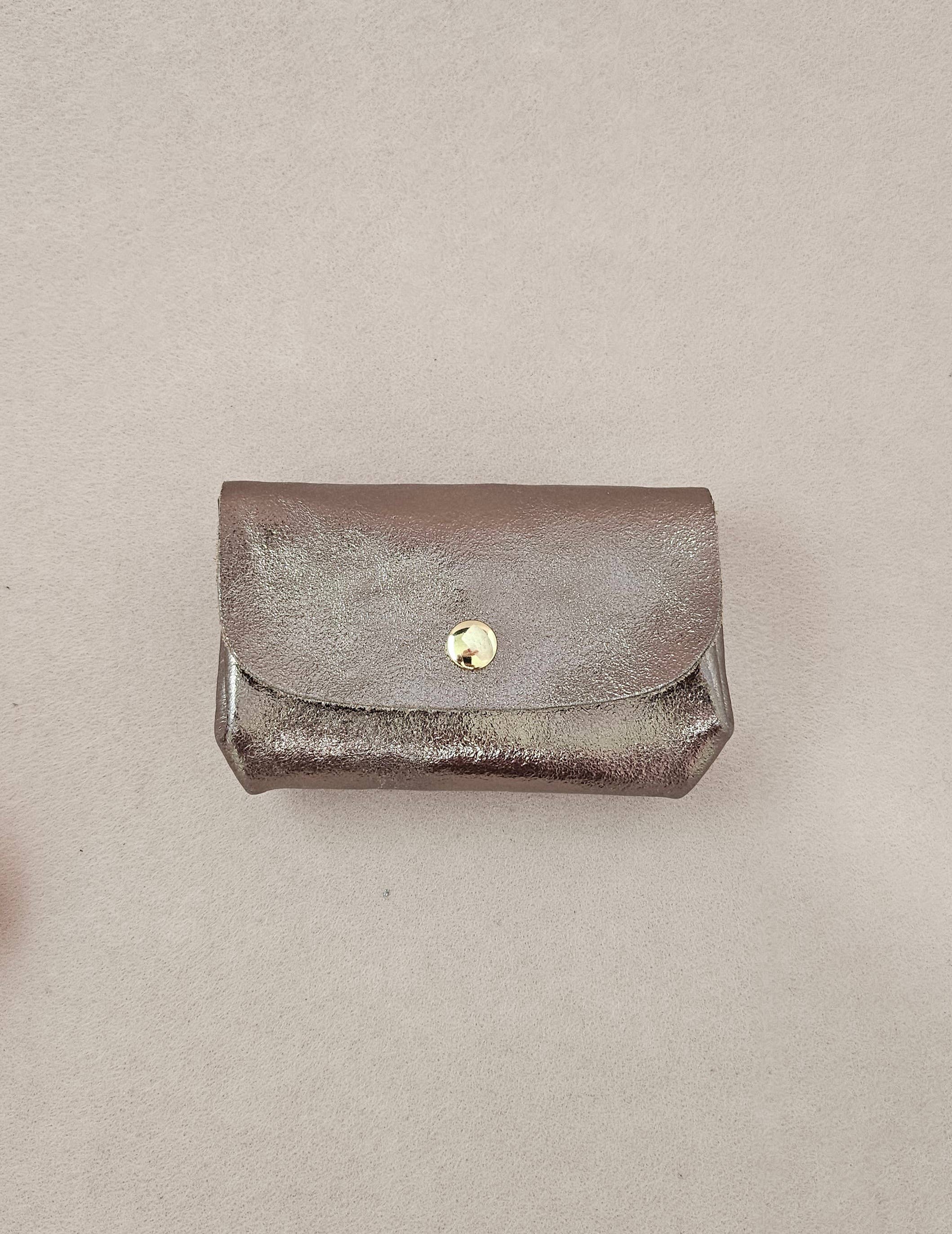 Porte monnaie cuir triple poches trieur