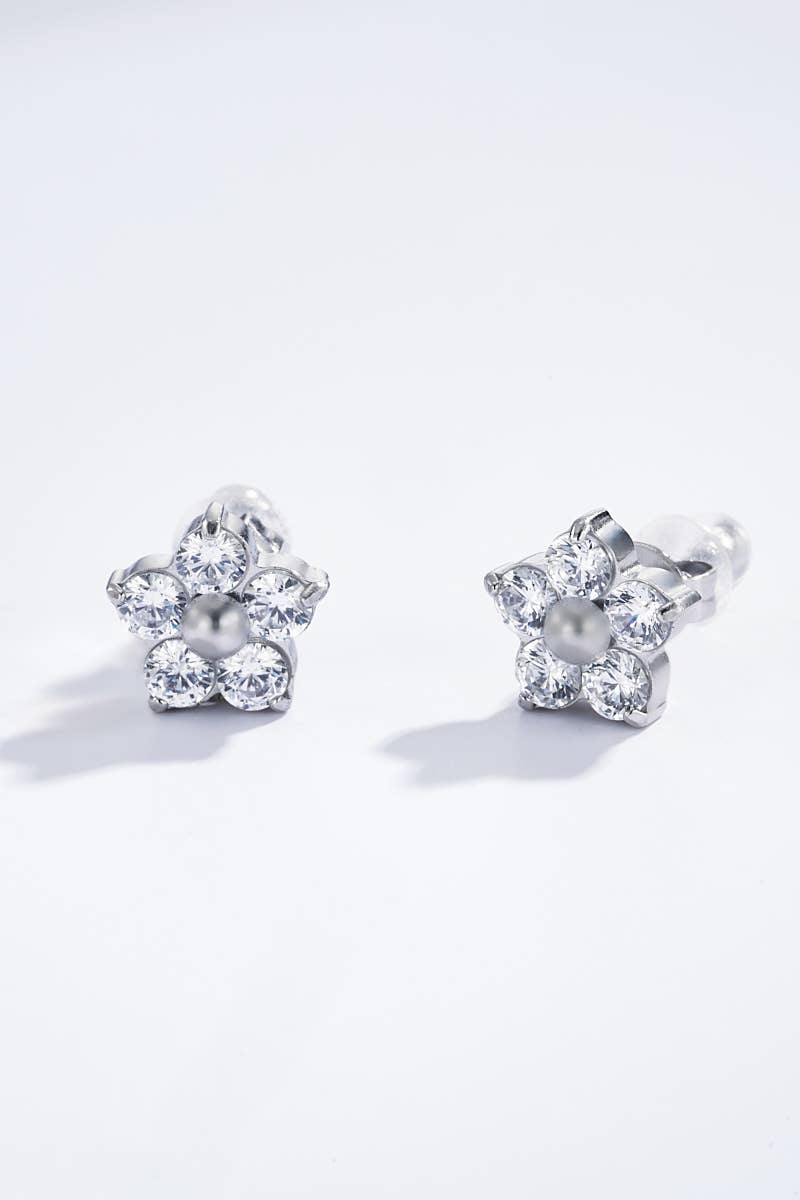 Boucles d'oreilles en acier inoxydable 124AQ342