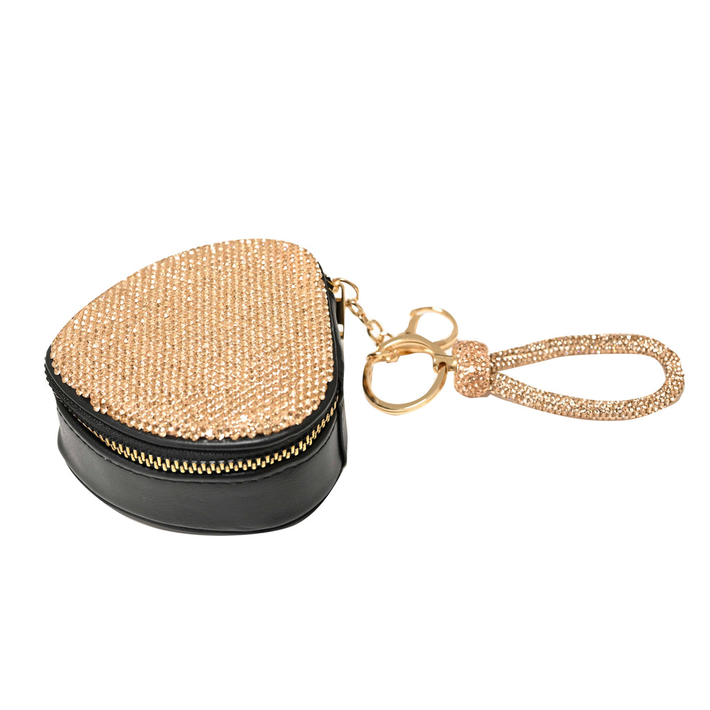 PORTE-CLÉS COEUR STRASS