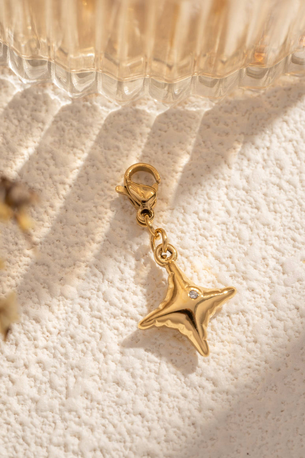 Charms Étoile Dorée Acier Inoxydable Bijou Minimal Chic