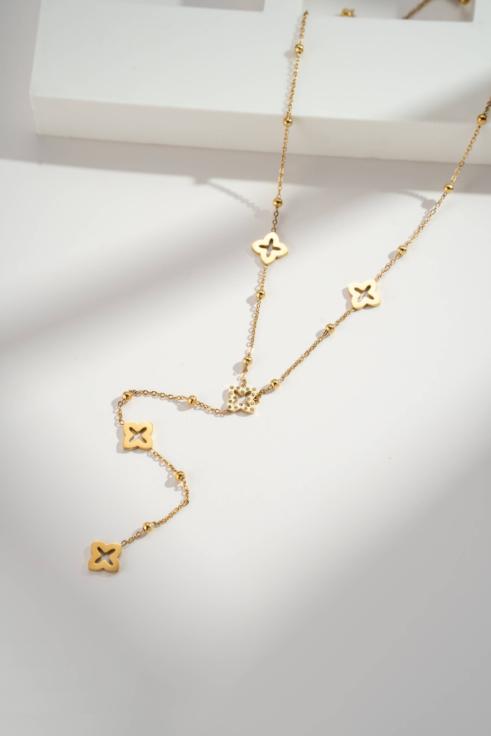 Sautoir VIENNA – acier inoxydable 316L – inspiration luxe