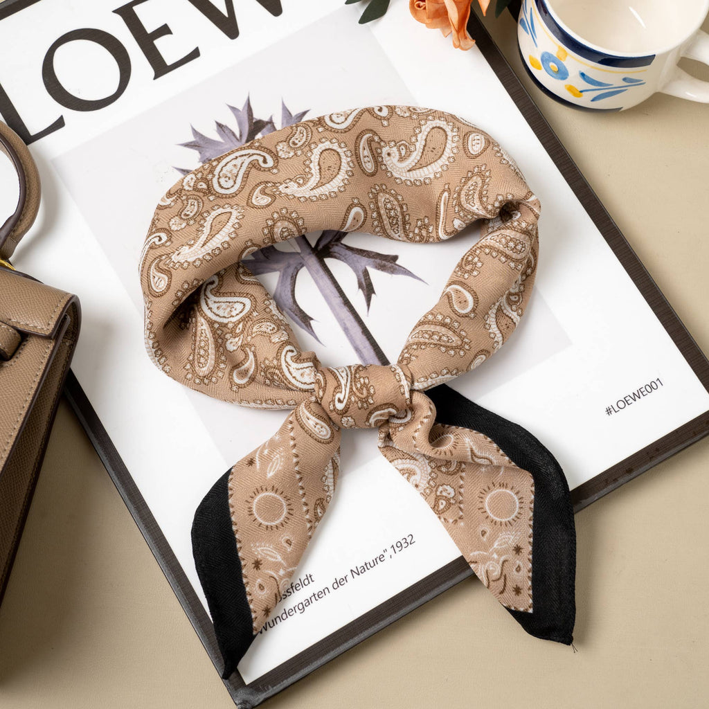 Foulard Carré 70x70 Élégance Bohème