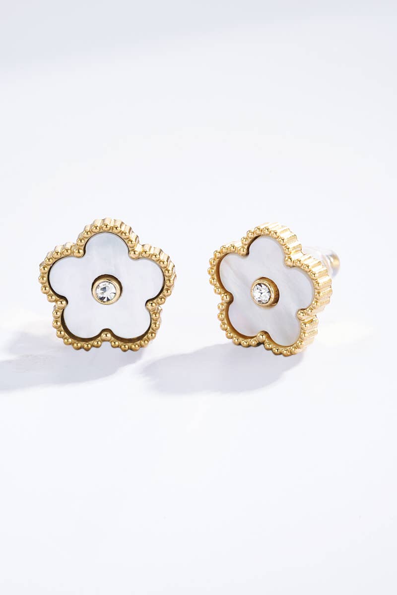Boucles d'oreilles en acier inoxydable 124AQ335