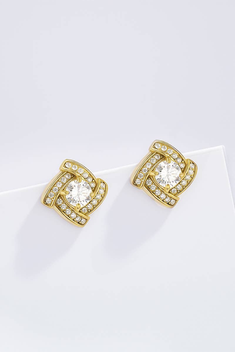 Boucles d'oreilles en acier inoxydable 124RX215