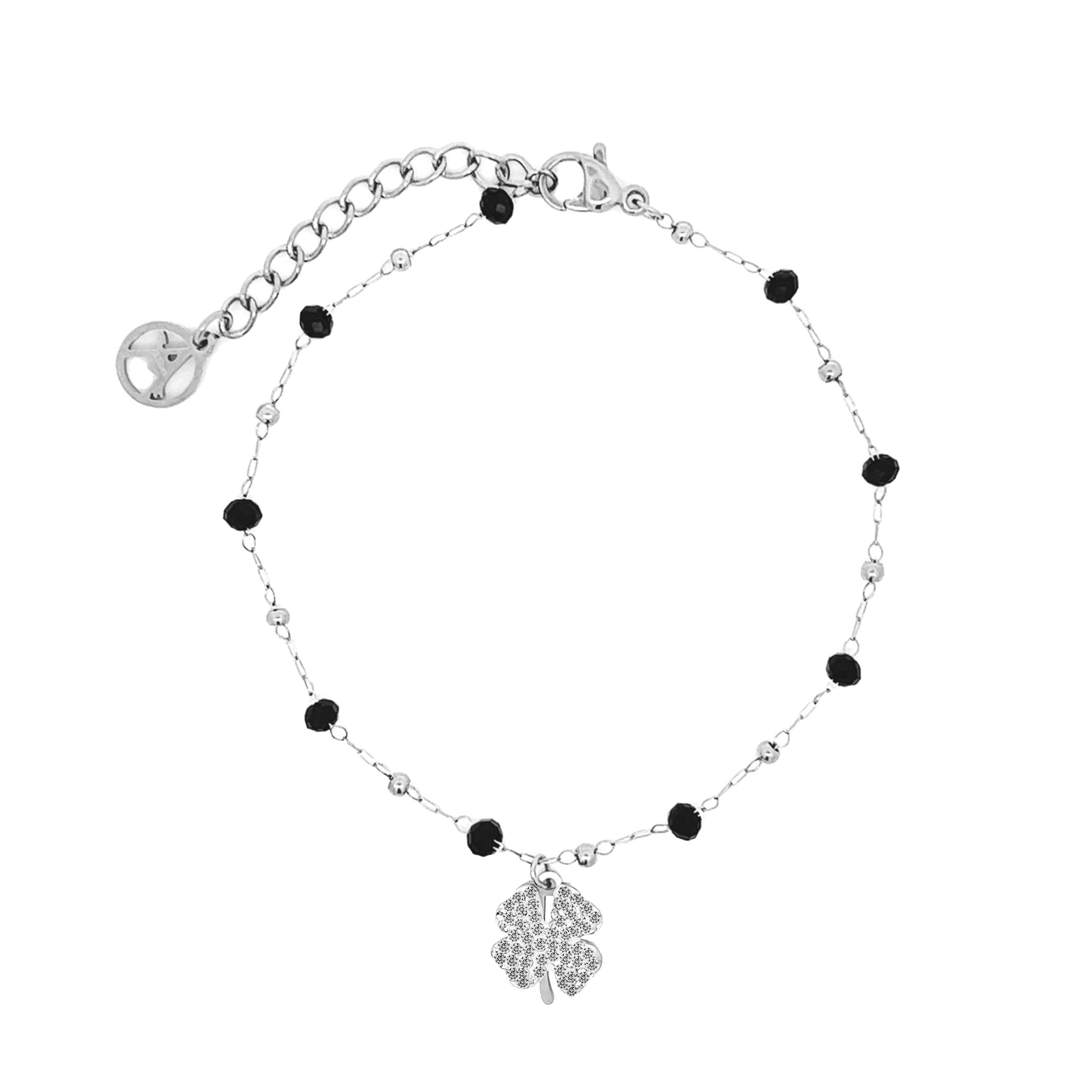 Bracelet en cristal de trèfle à quatre feuilles - JN21811544C76