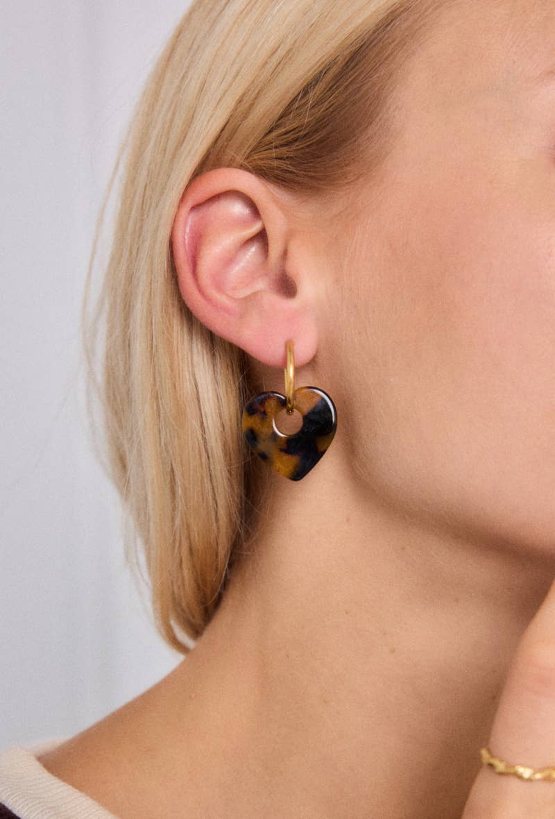 Boucles d'oreille en acier inoxydable 124RX186