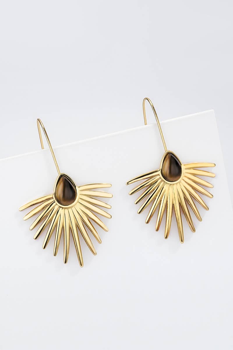 Boucles d'oreille en acier inoxydable 124RX202