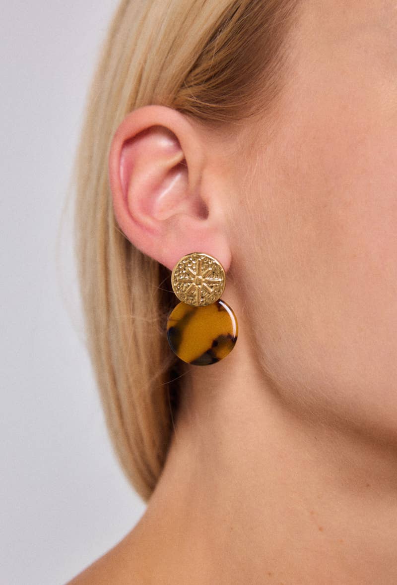 Boucles d'oreilles en acier inoxydable 124RX181