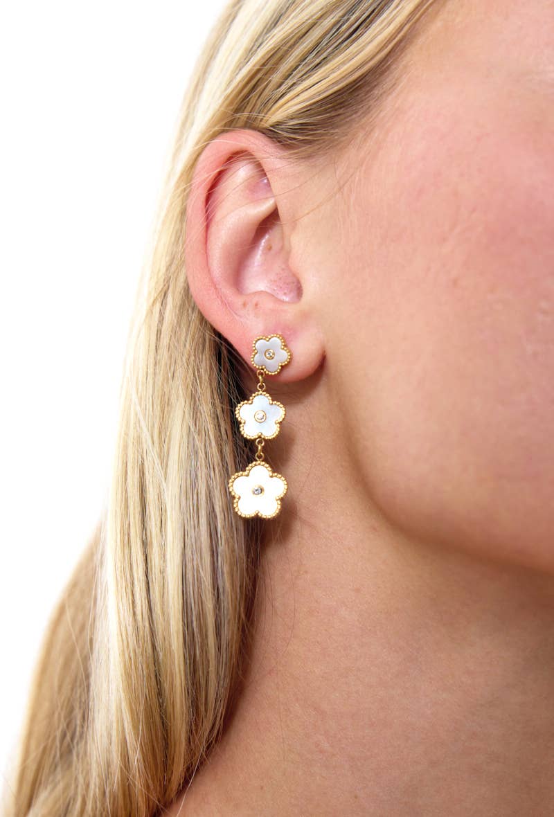 Boucles d'oreilles en acier inoxydable 124AQ229