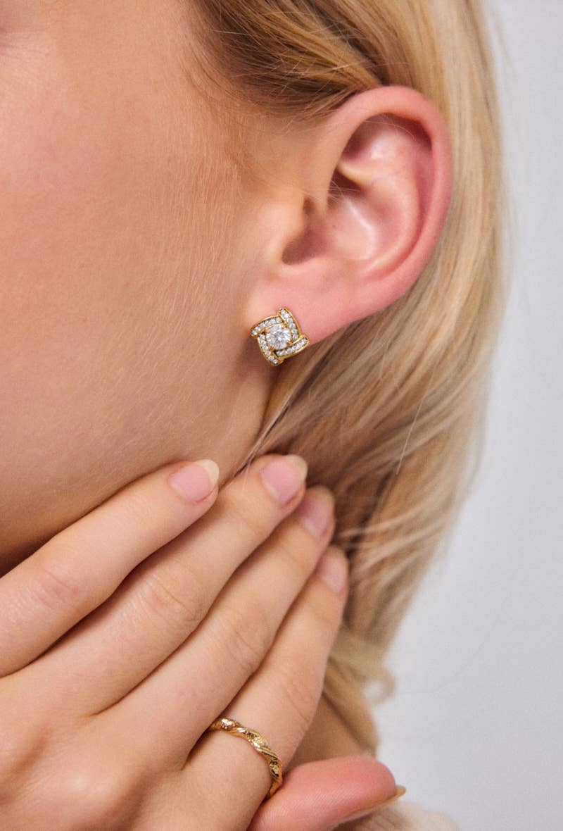 Boucles d'oreilles en acier inoxydable 124RX215