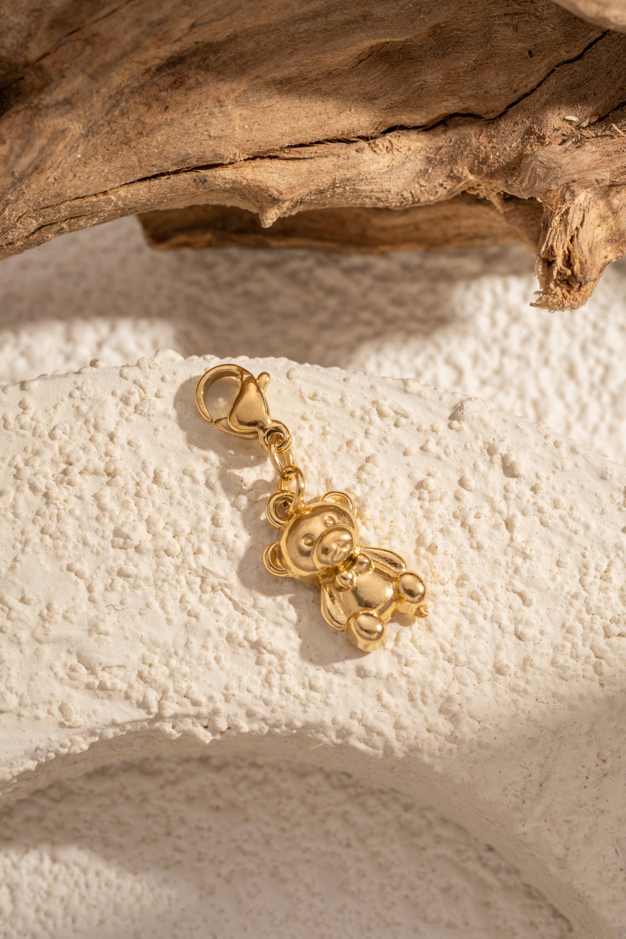 Charms Nounours Doré Acier Inoxydable Bijou Tendre