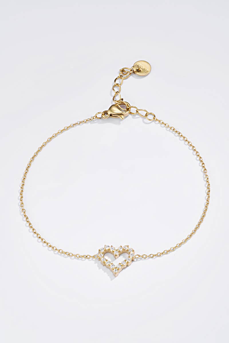 Bracelet cœur en acier inoxydable 324AQ48