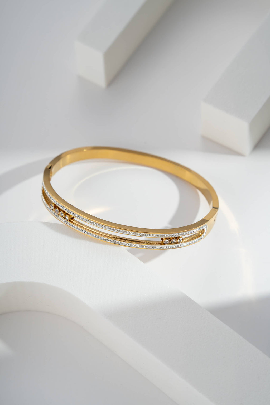Bracelet jonc CRYSTALE