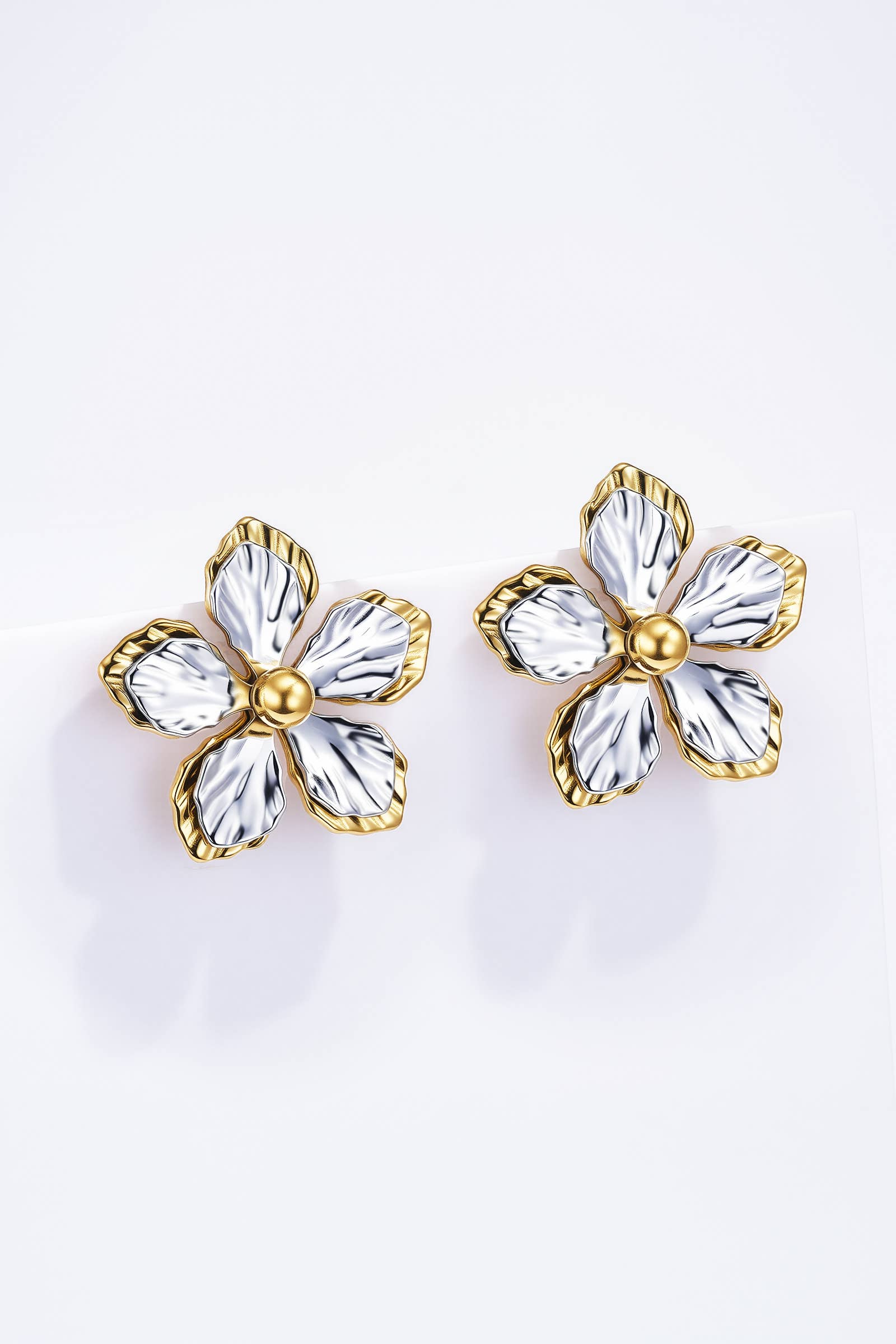 Boucles d'oreille en acier inoxydable 124CA47
