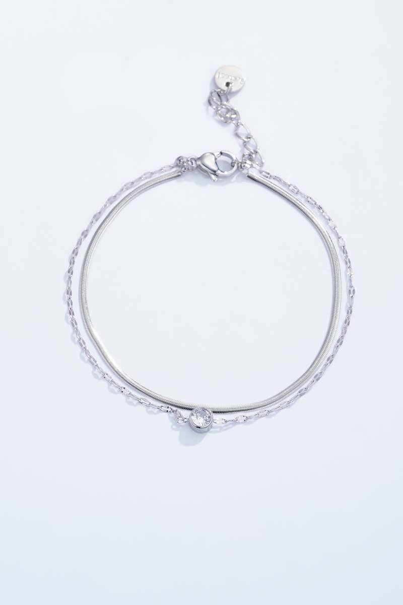 Bracelets double en acier inoxydable 324AQ17