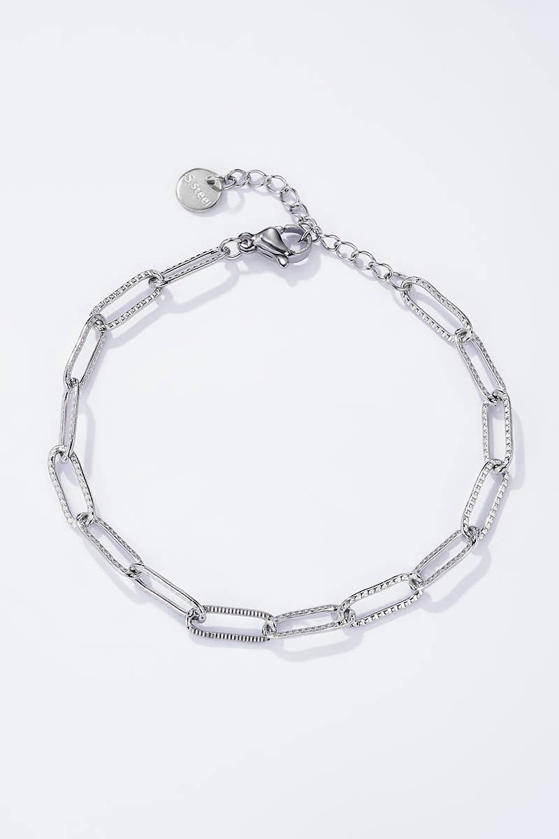 Bracelet en acier inoxydable pour charms 324CA57