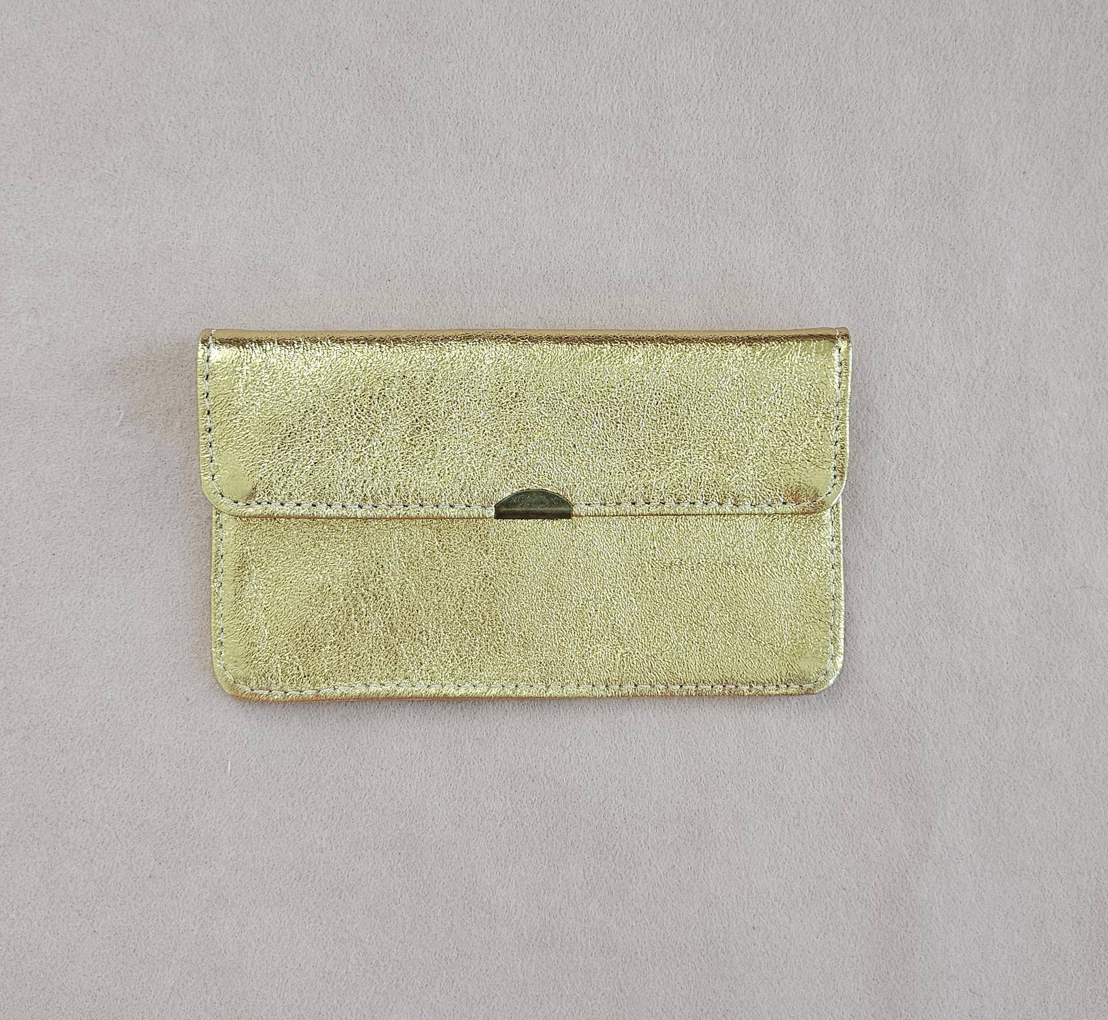 Porte monnaie cuir tout en un compact