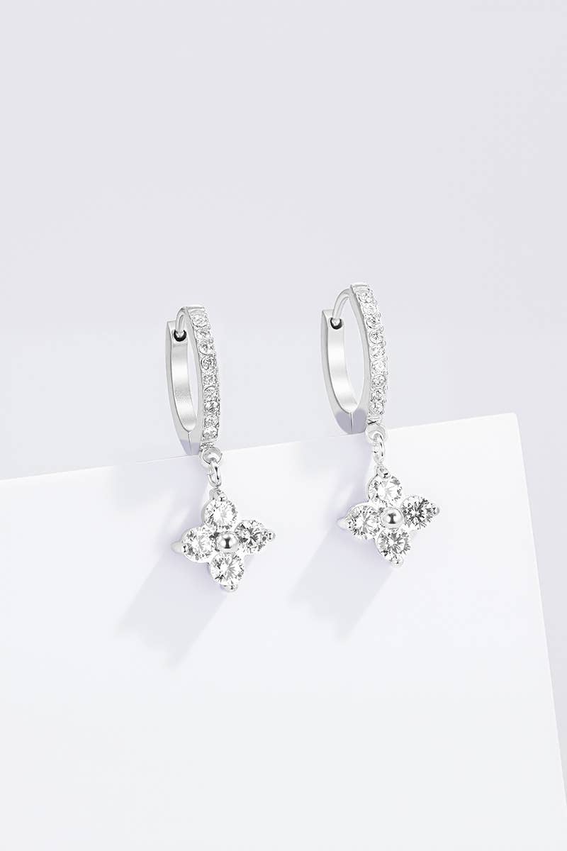 Boucles d'oreilles en acier inoxydable 124AQ405