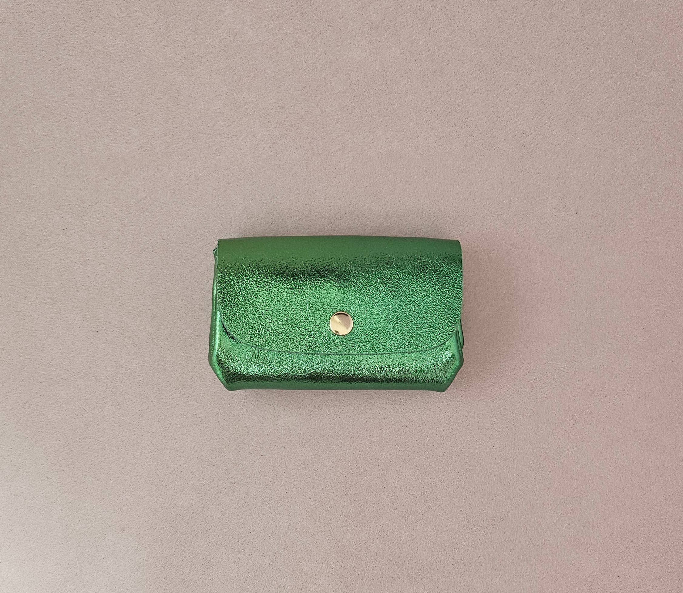 Porte monnaie cuir triple poches trieur