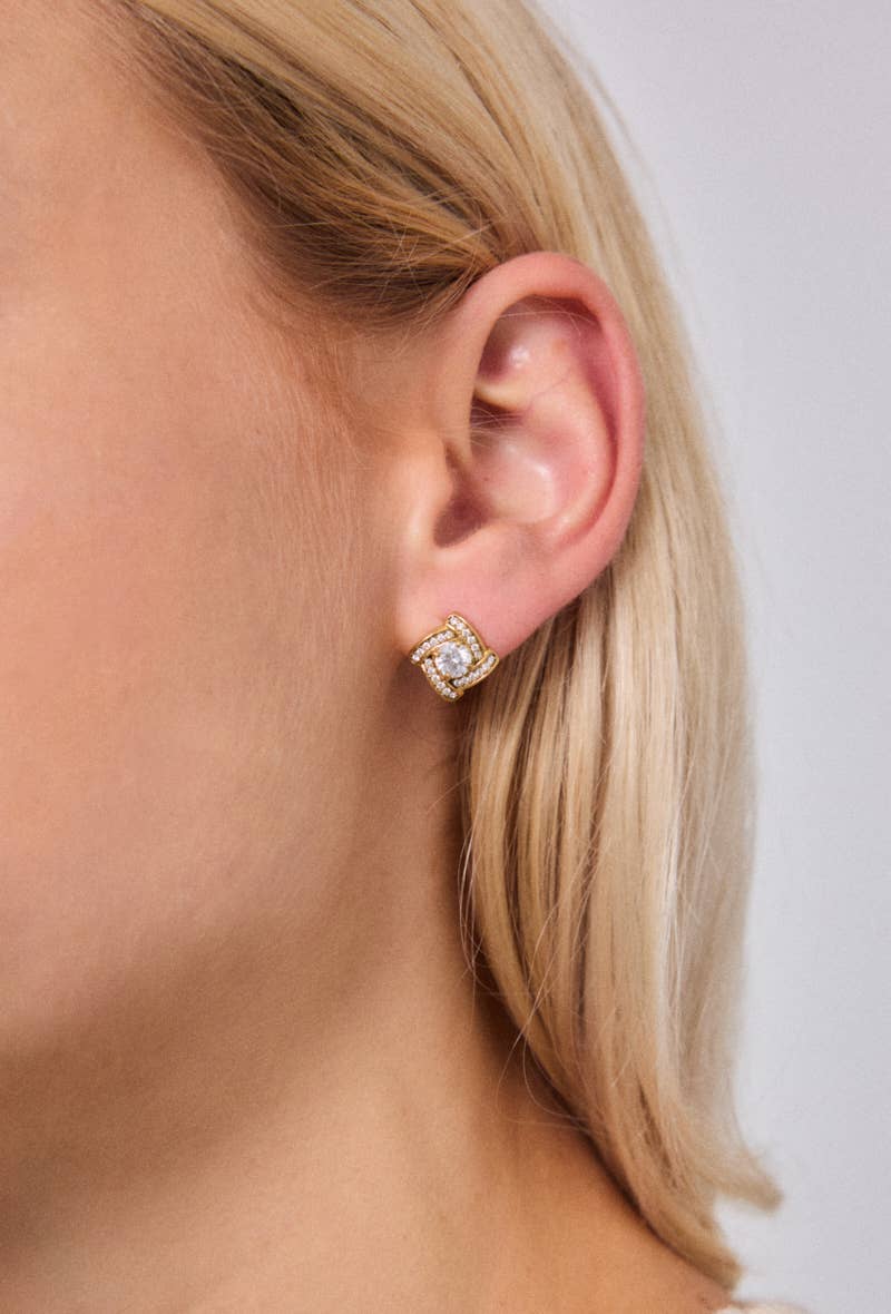 Boucles d'oreilles en acier inoxydable 124RX215