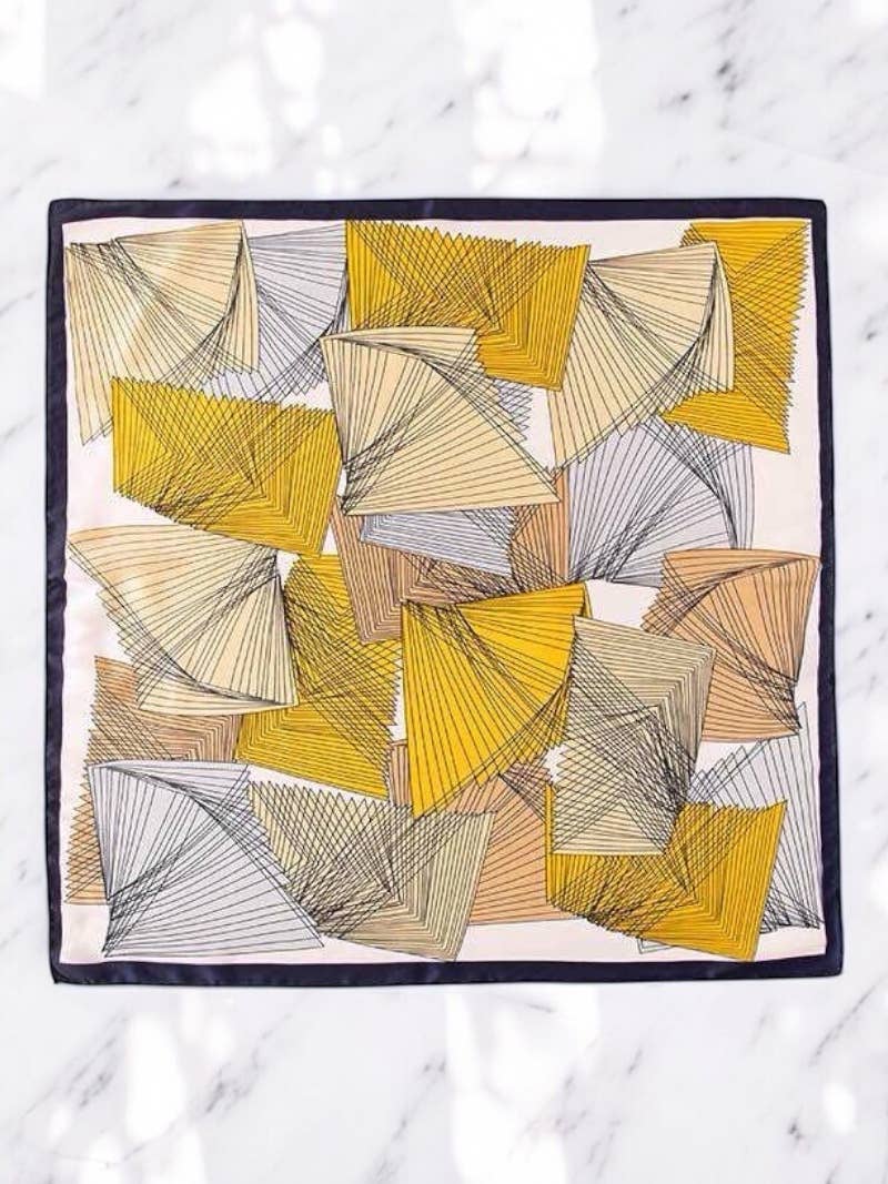 Foulard carré en soie FL05