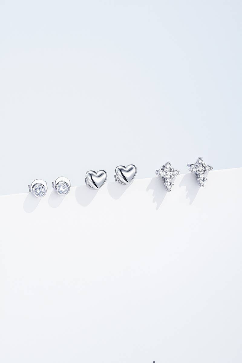 Boucles d'oreilles en acier inoxydable 124AQ430