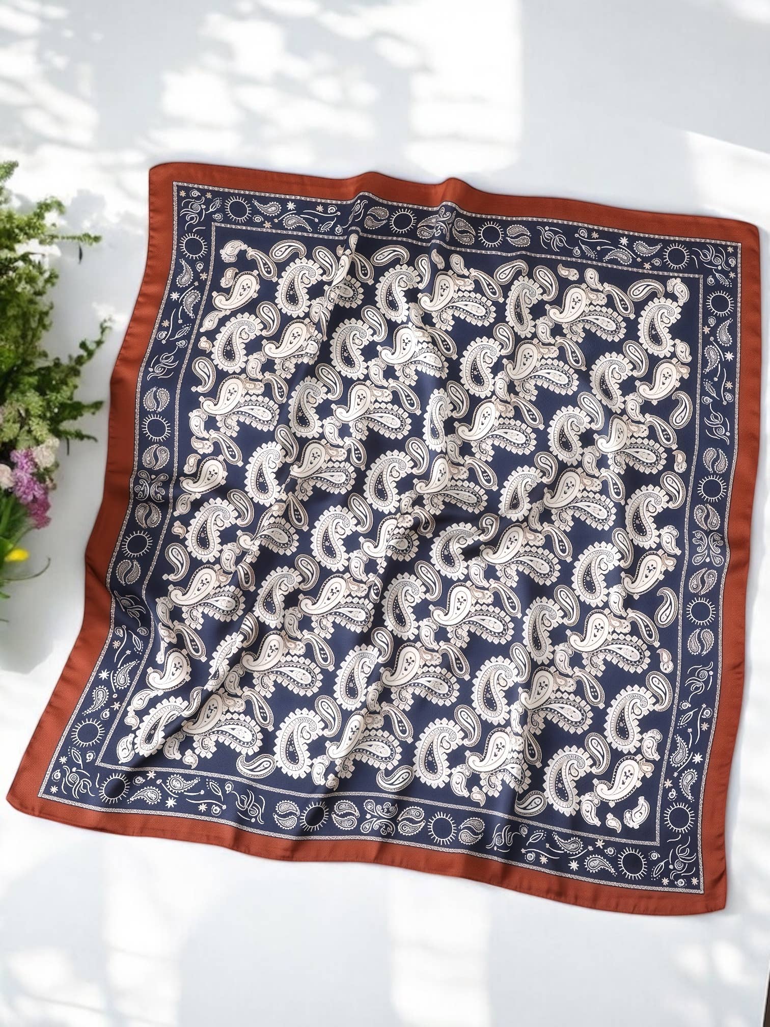 Foulard à motif 70x70cm FL01