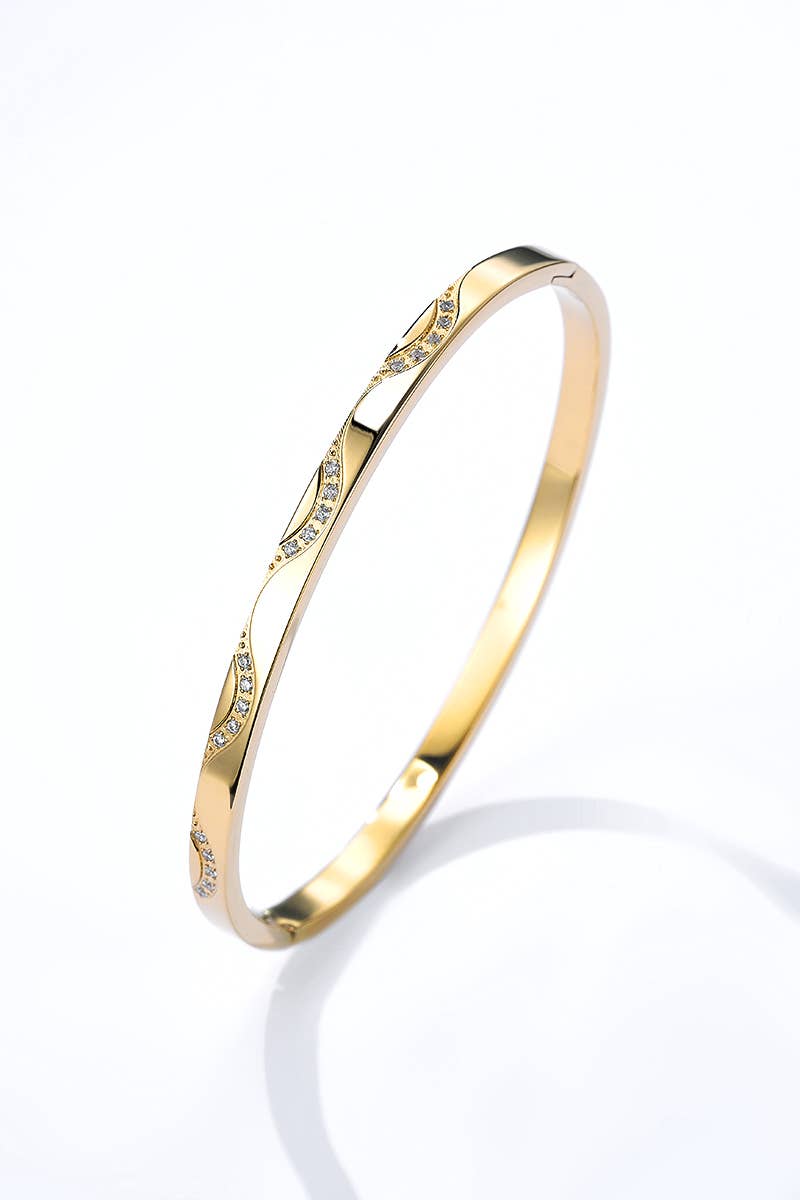 Bracelet jonc en acier inoxydable 324AQ188