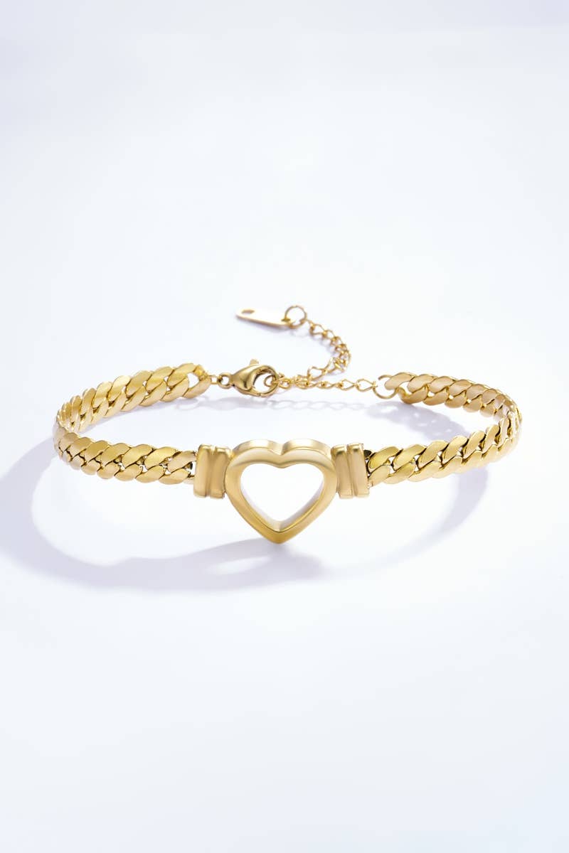 Bracelet cœur en acier inoxydable 324DY07