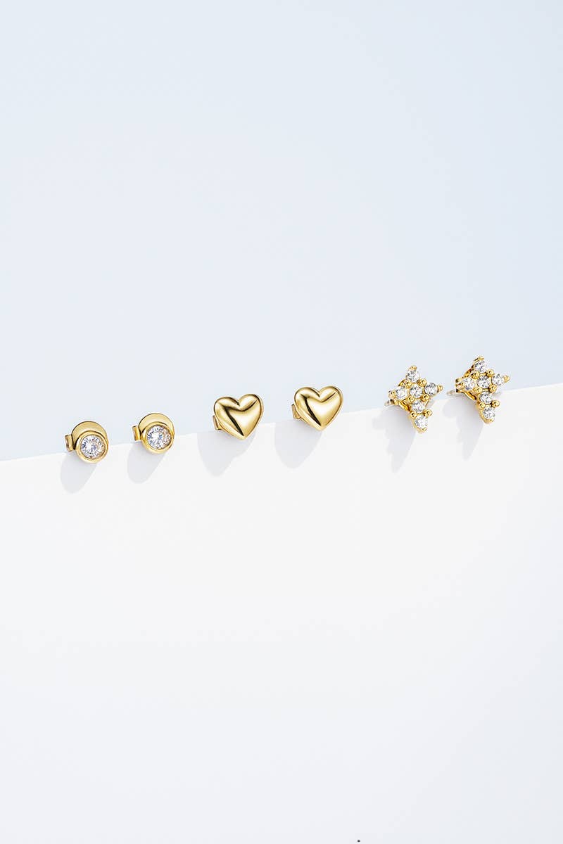 Boucles d'oreilles en acier inoxydable 124AQ430