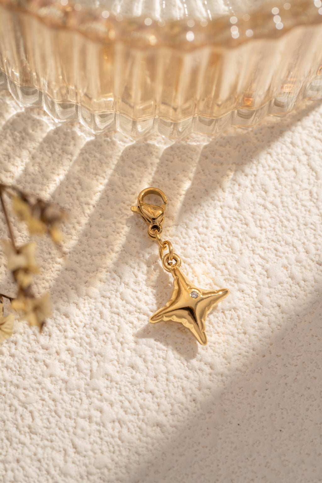 Charms Étoile Dorée Acier Inoxydable Bijou Minimal Chic