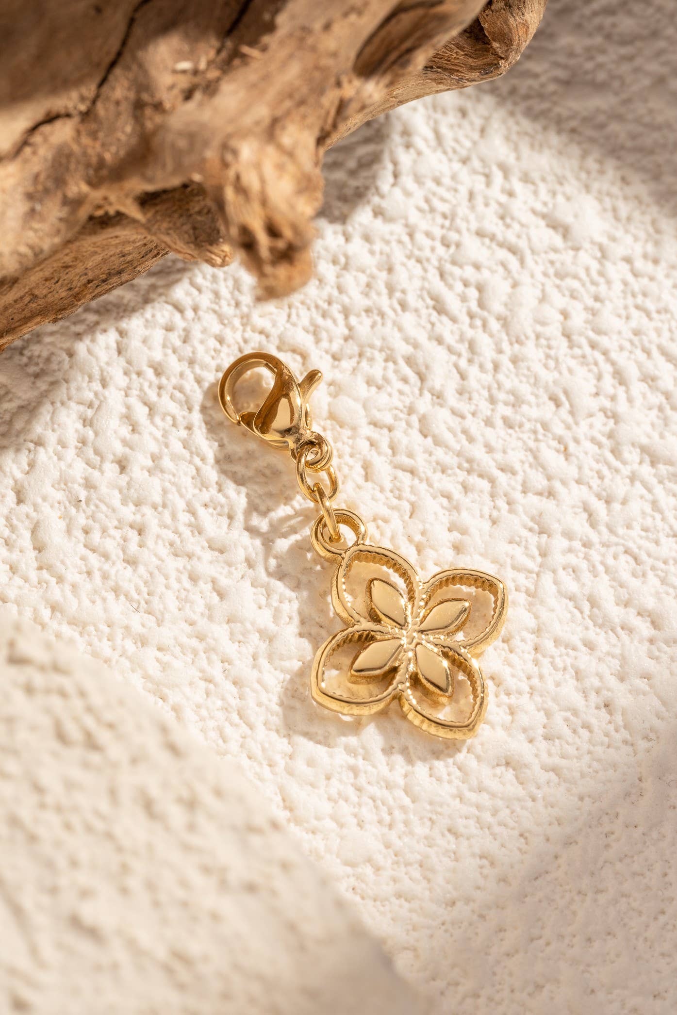 Charms Trèfle Fleur Acier Inoxydable Bijou Porte-Bonheur