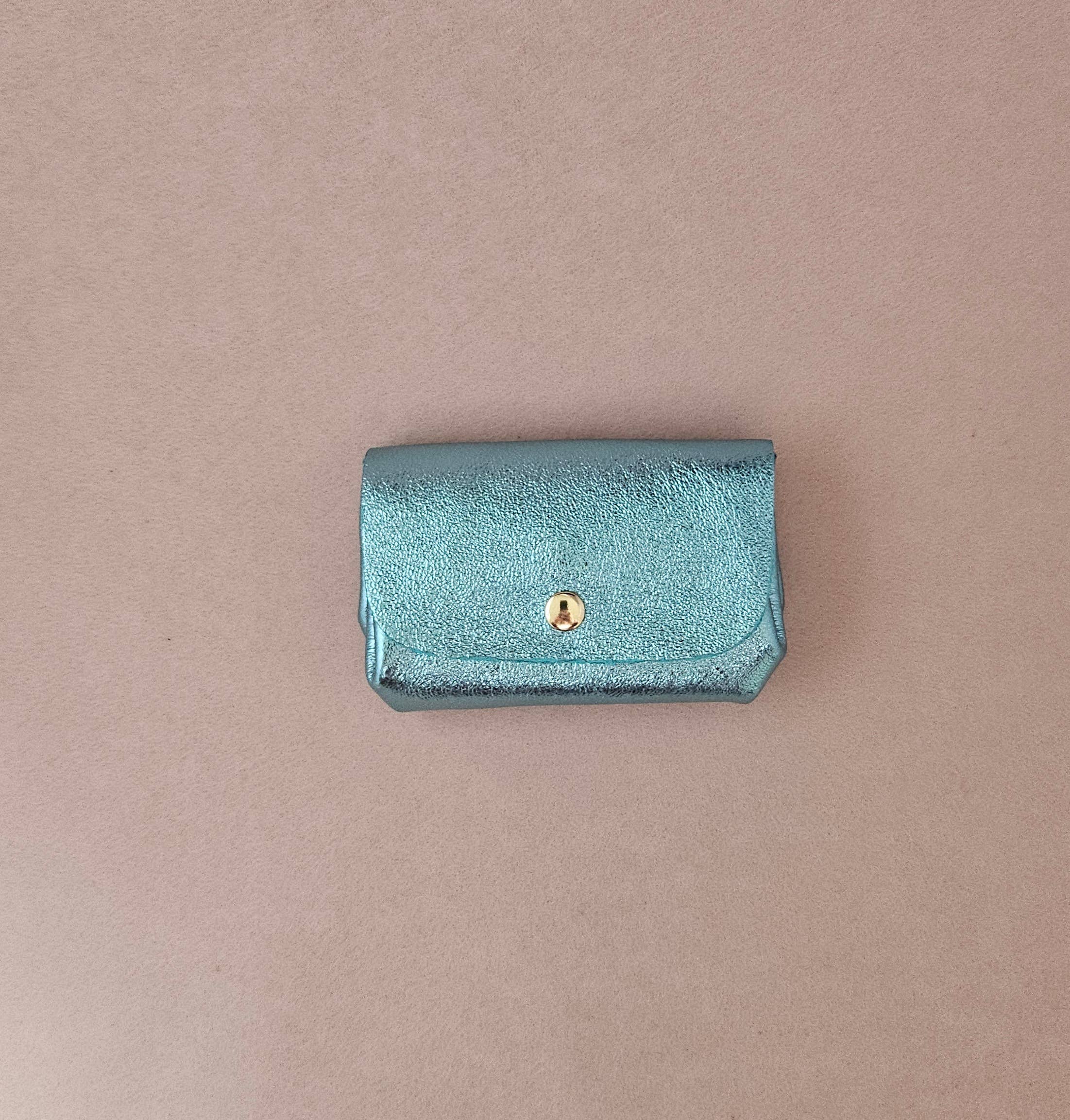 Porte monnaie cuir triple poches trieur