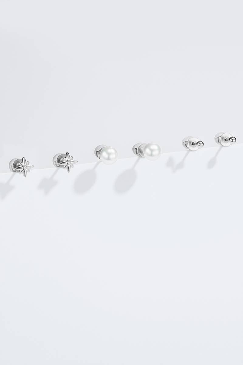 Boucles d'oreille en acier inoxydable 124AQ431