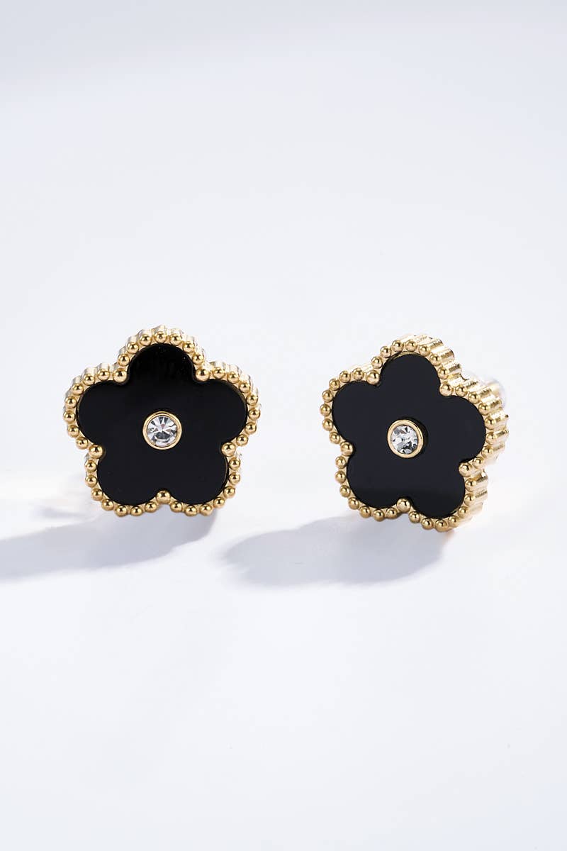 Boucles d'oreilles en acier inoxydable 124AQ335