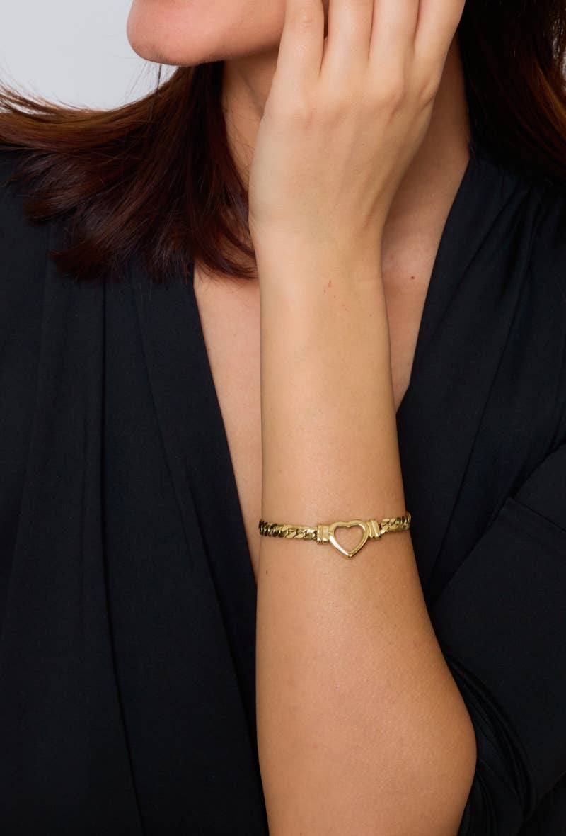 Bracelet cœur en acier inoxydable 324DY07