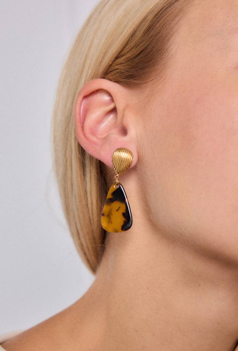 Boucles d'oreille en acier inoxydable 124RX183