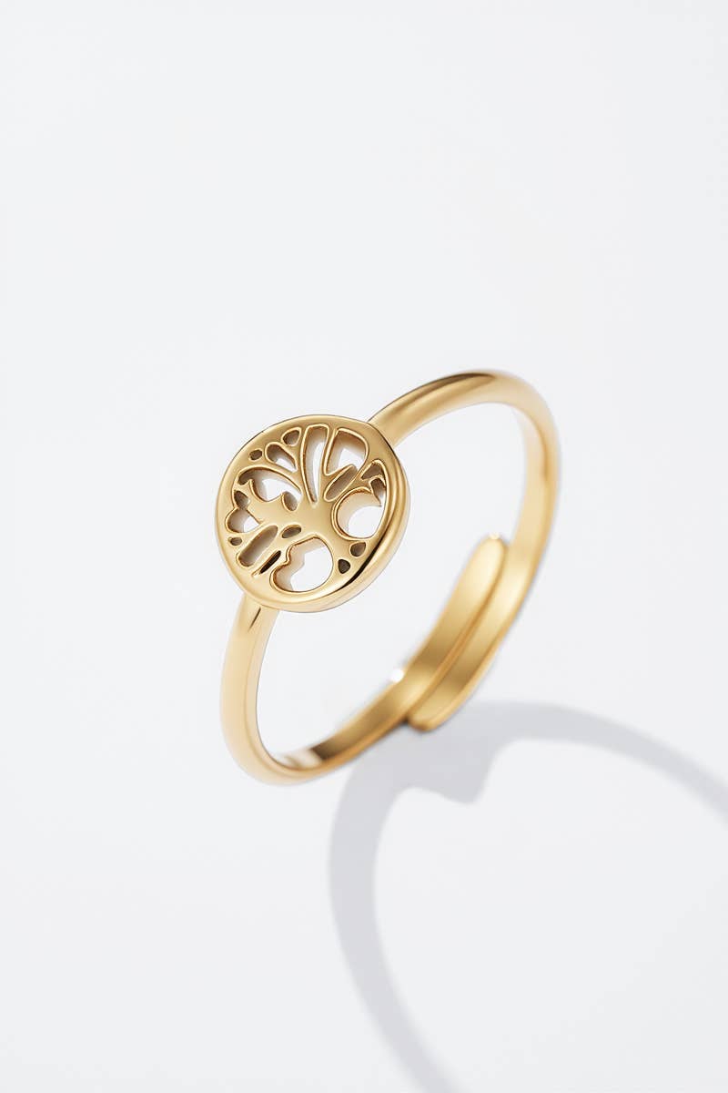 Bague Arbre de vie en acier inoxydable 424CA55