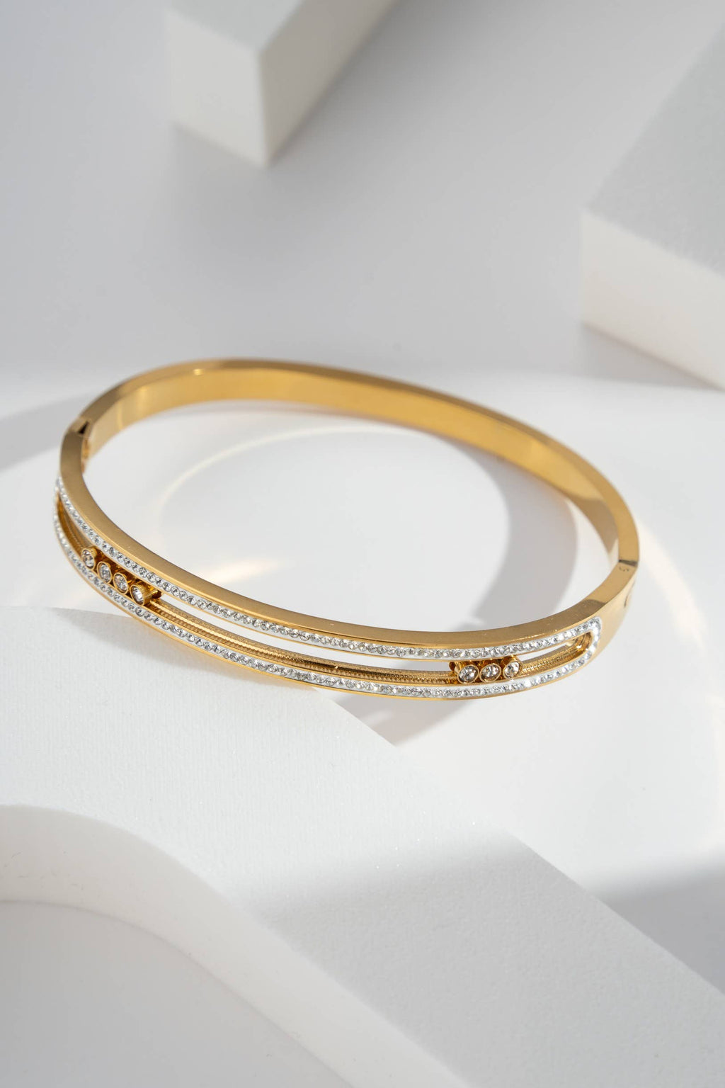 Bracelet jonc CRYSTALE