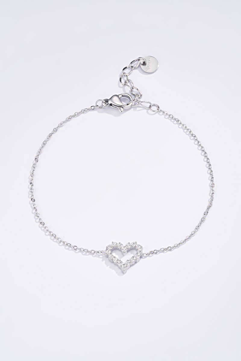 Bracelet cœur en acier inoxydable 324AQ48