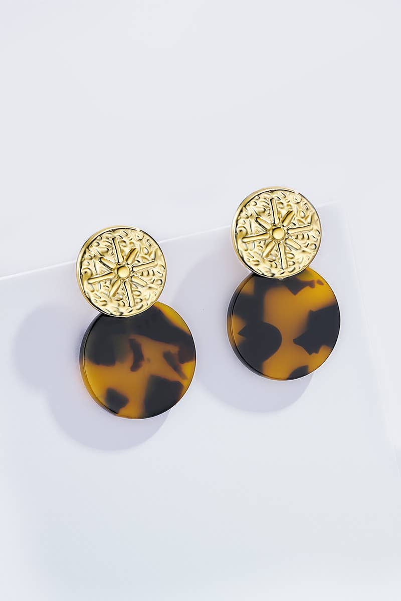 Boucles d'oreilles en acier inoxydable 124RX181