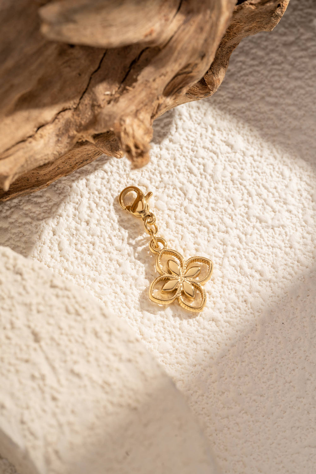 Charms Trèfle Fleur Acier Inoxydable Bijou Porte-Bonheur