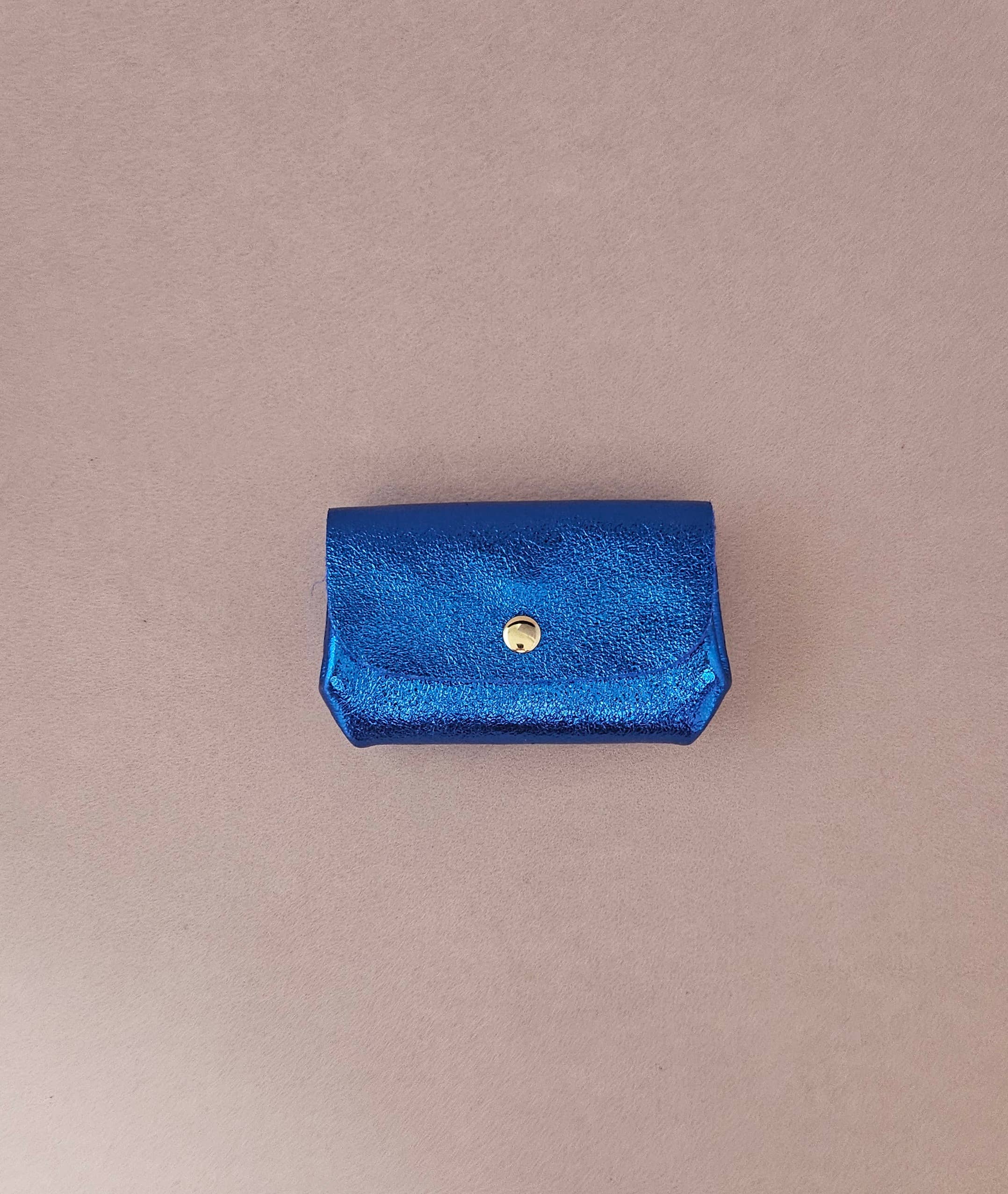 Porte monnaie cuir triple poches trieur