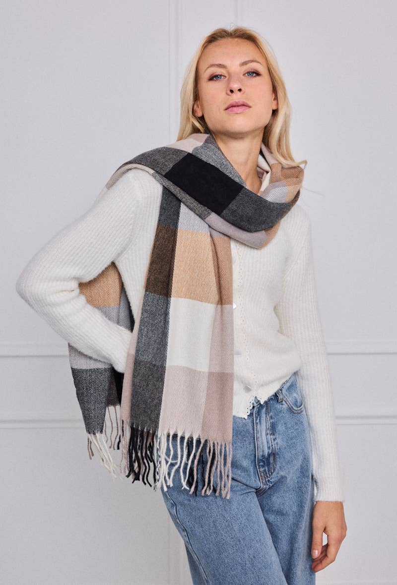 Écharpe à carreaux FL208DF