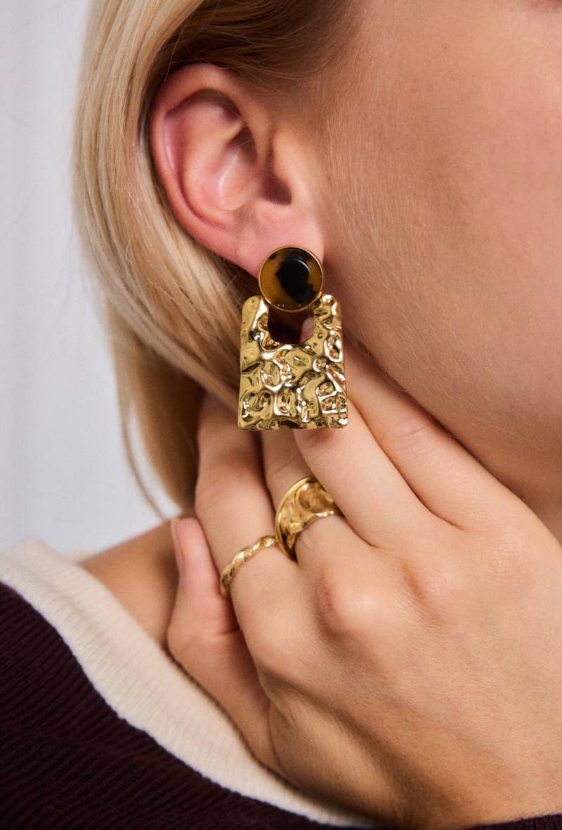 Boucles d'oreilles en acier inoxydable 124RX189