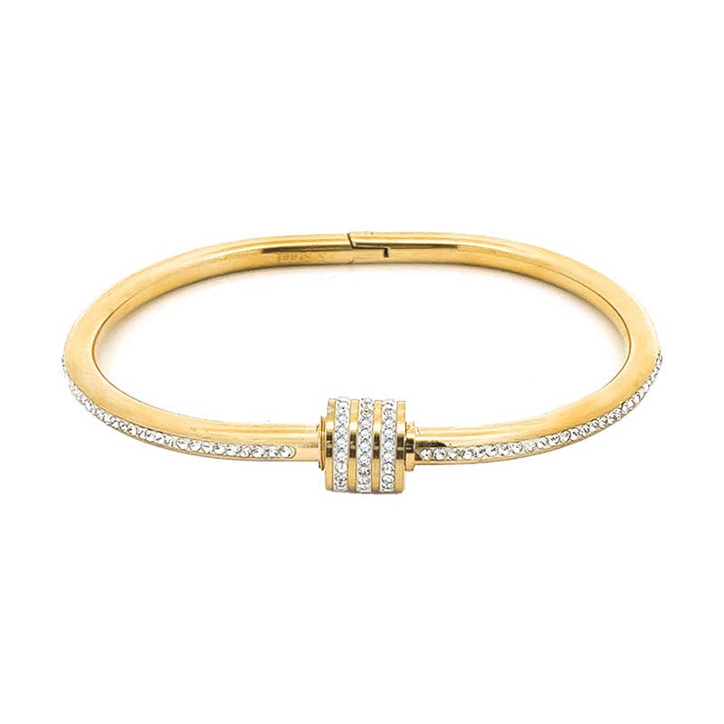 BRACELET RIGIDE AVEC STRASS - DH2488B528