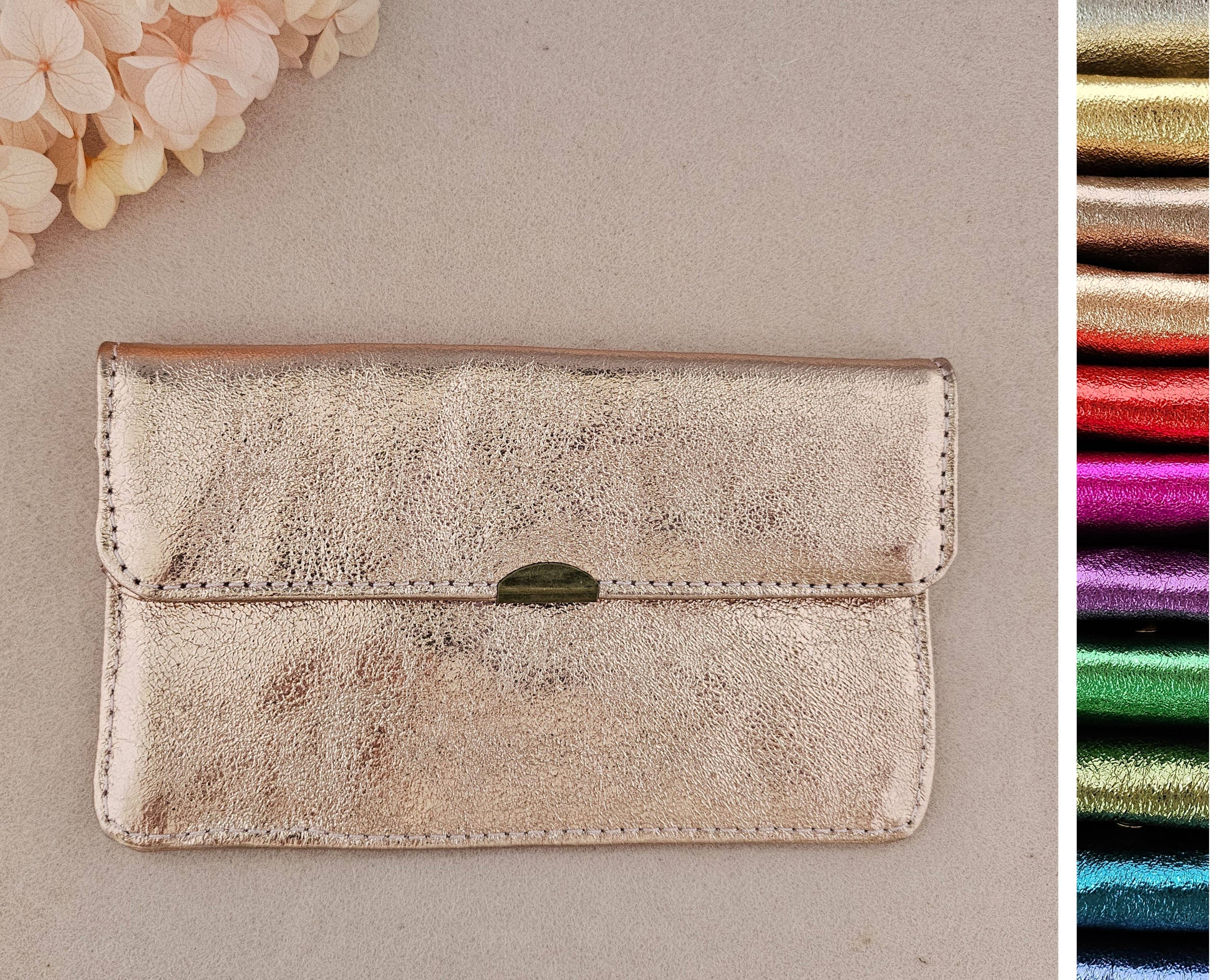 Porte monnaie cuir tout en un compact