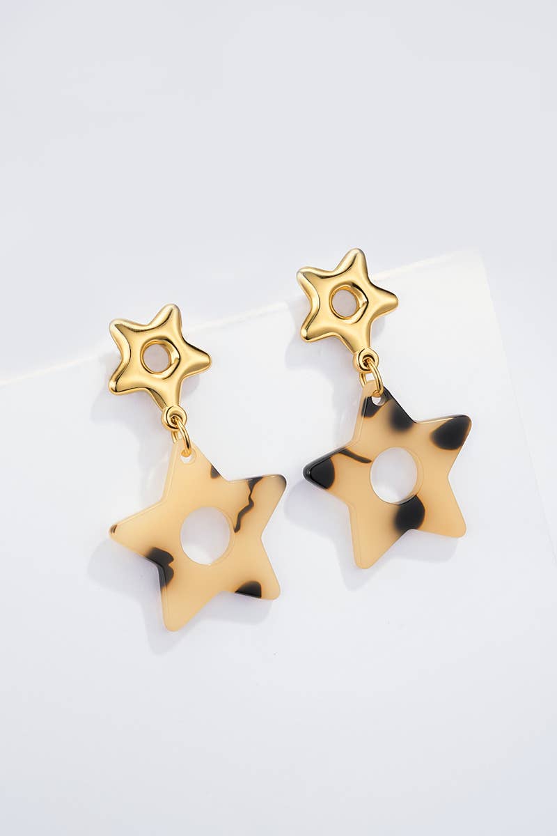 Boucles d'oreille en acier inoxydable 124RX193