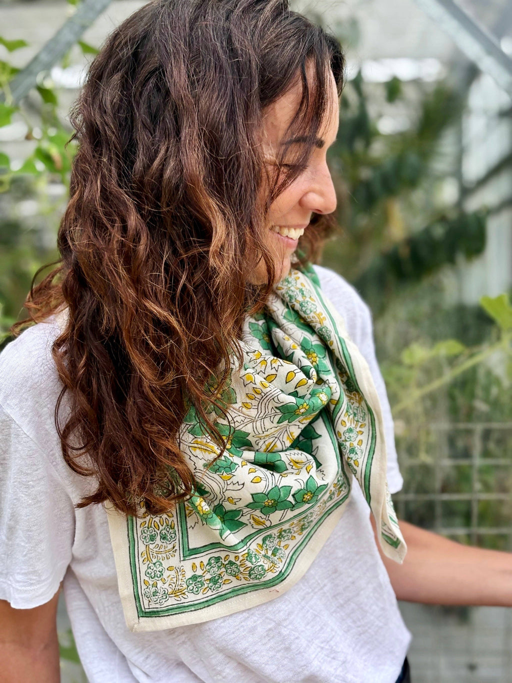Foulard Adulte Agra Pistache 100 cm